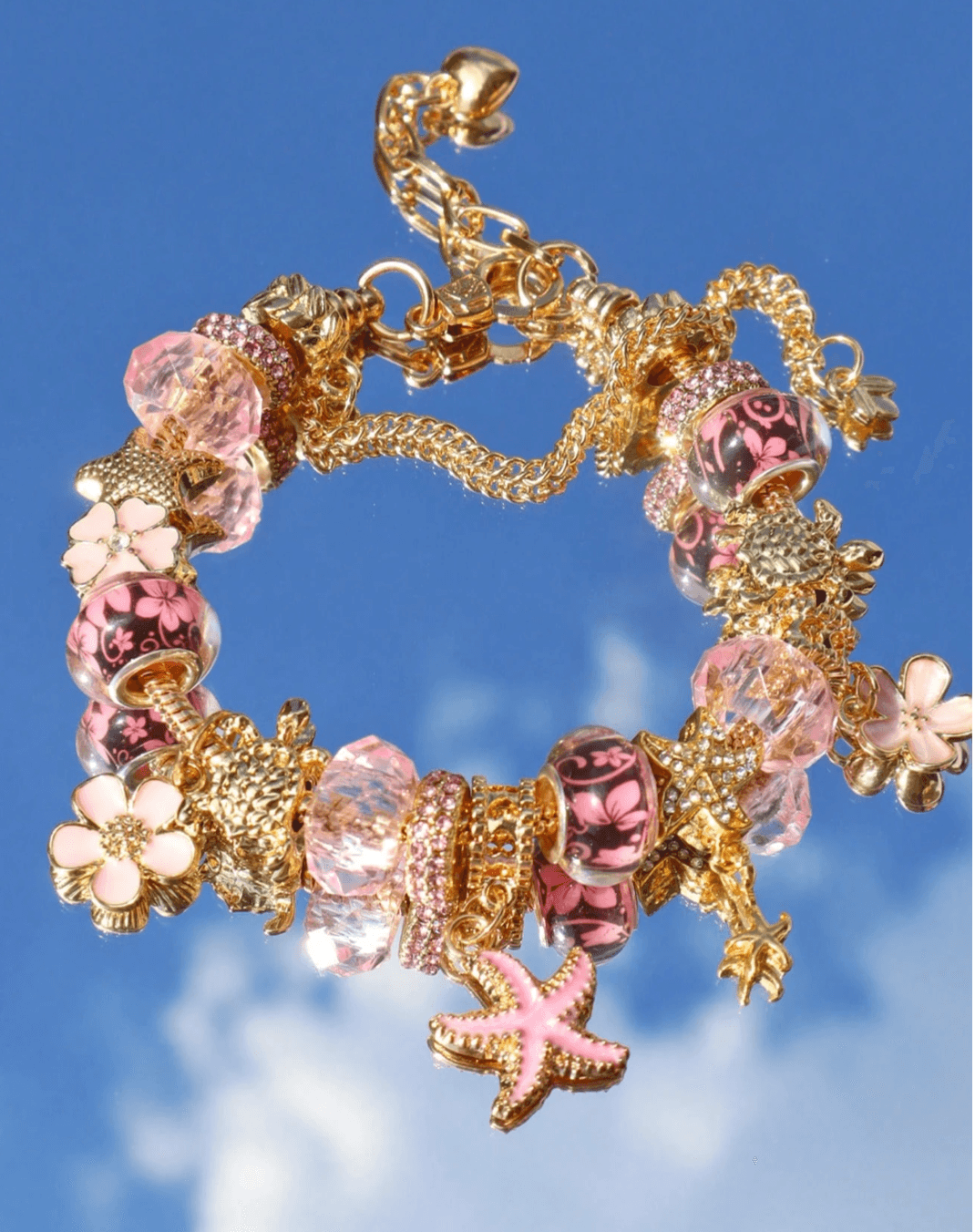 Classic Cherry Blossom Charm Bracelet