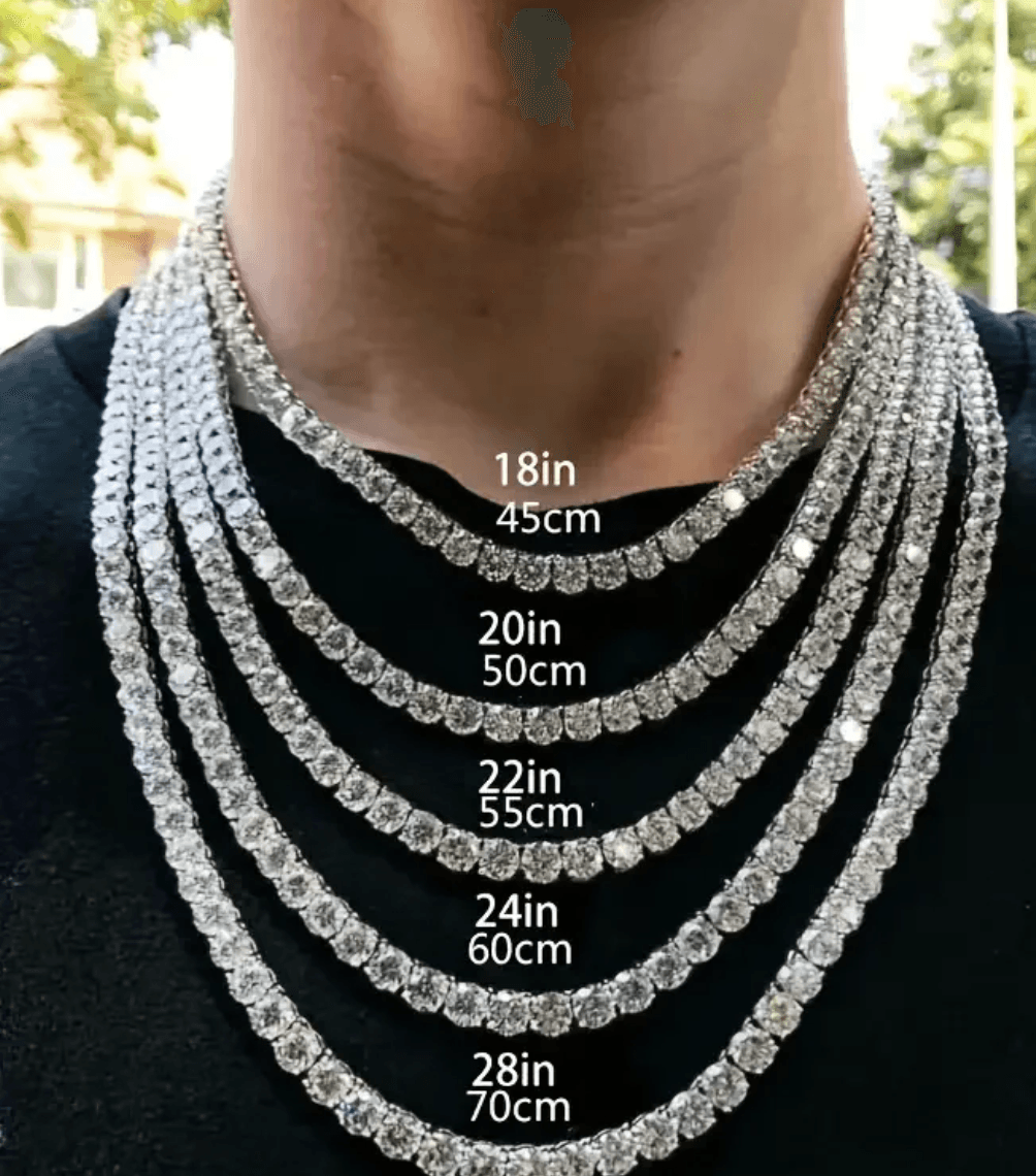 Moissanite tennis necklace