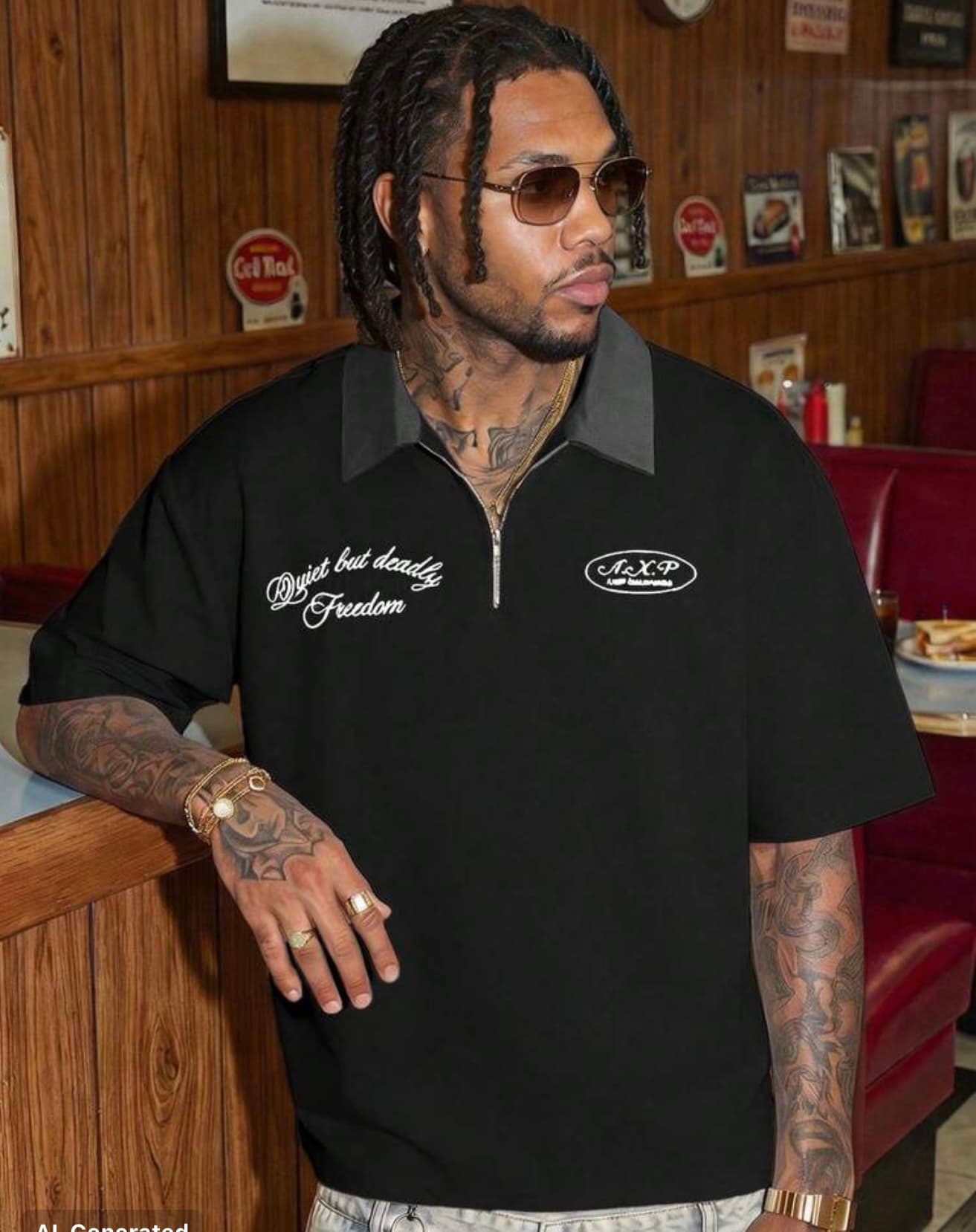 Quiet but deadly polo shirt