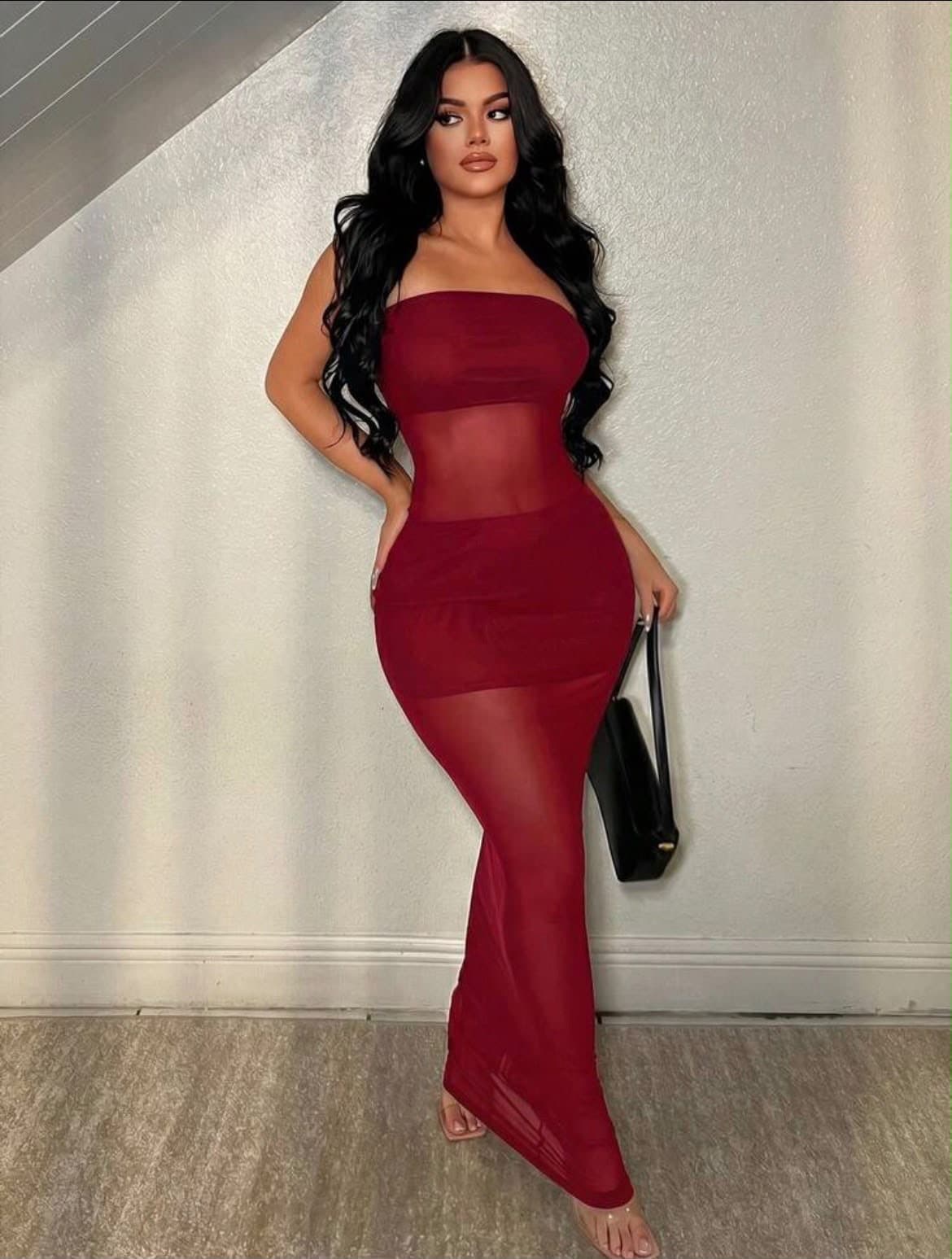 Rae Maxi Mesh Dress