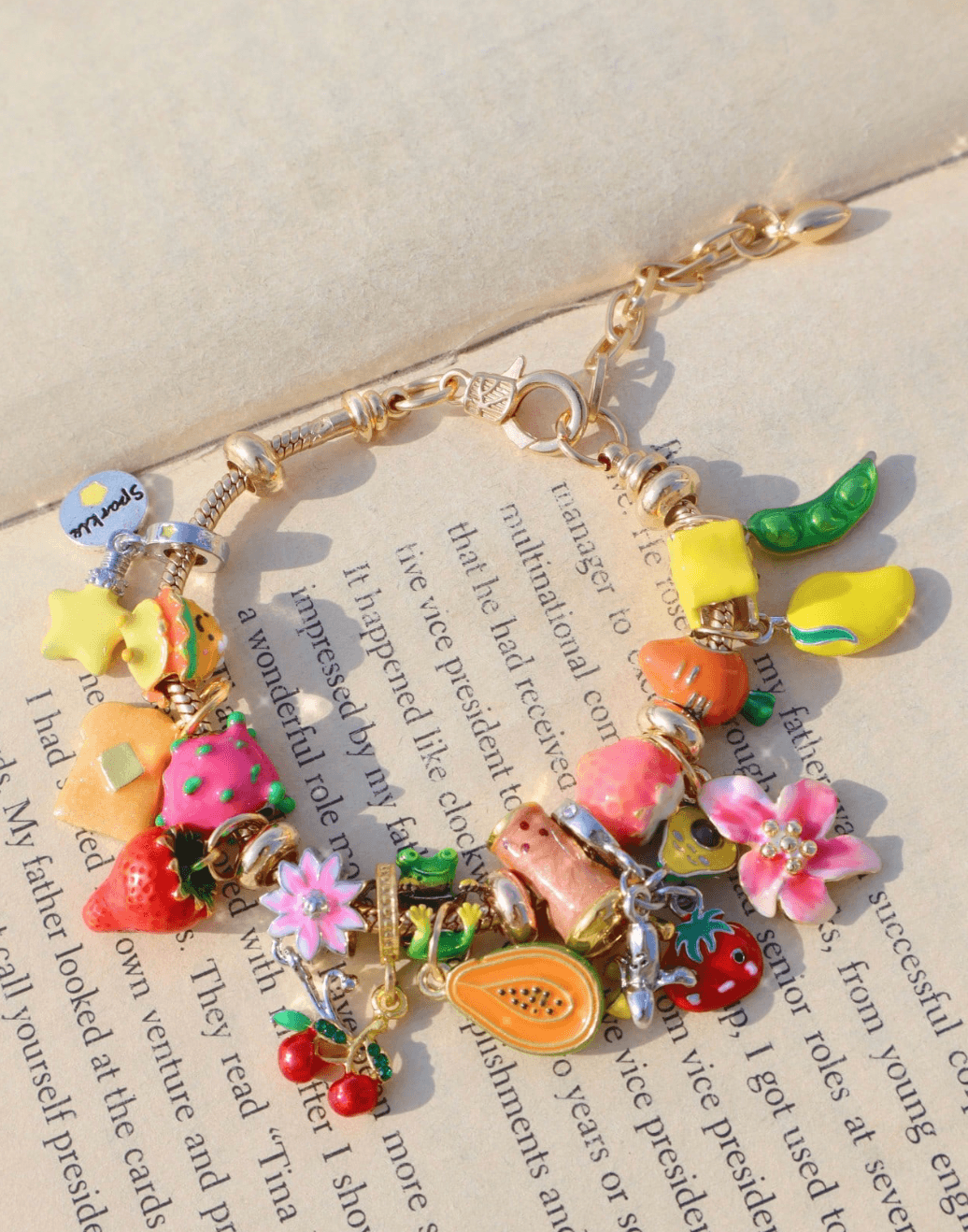 Summer Fruit Charm Bracelet