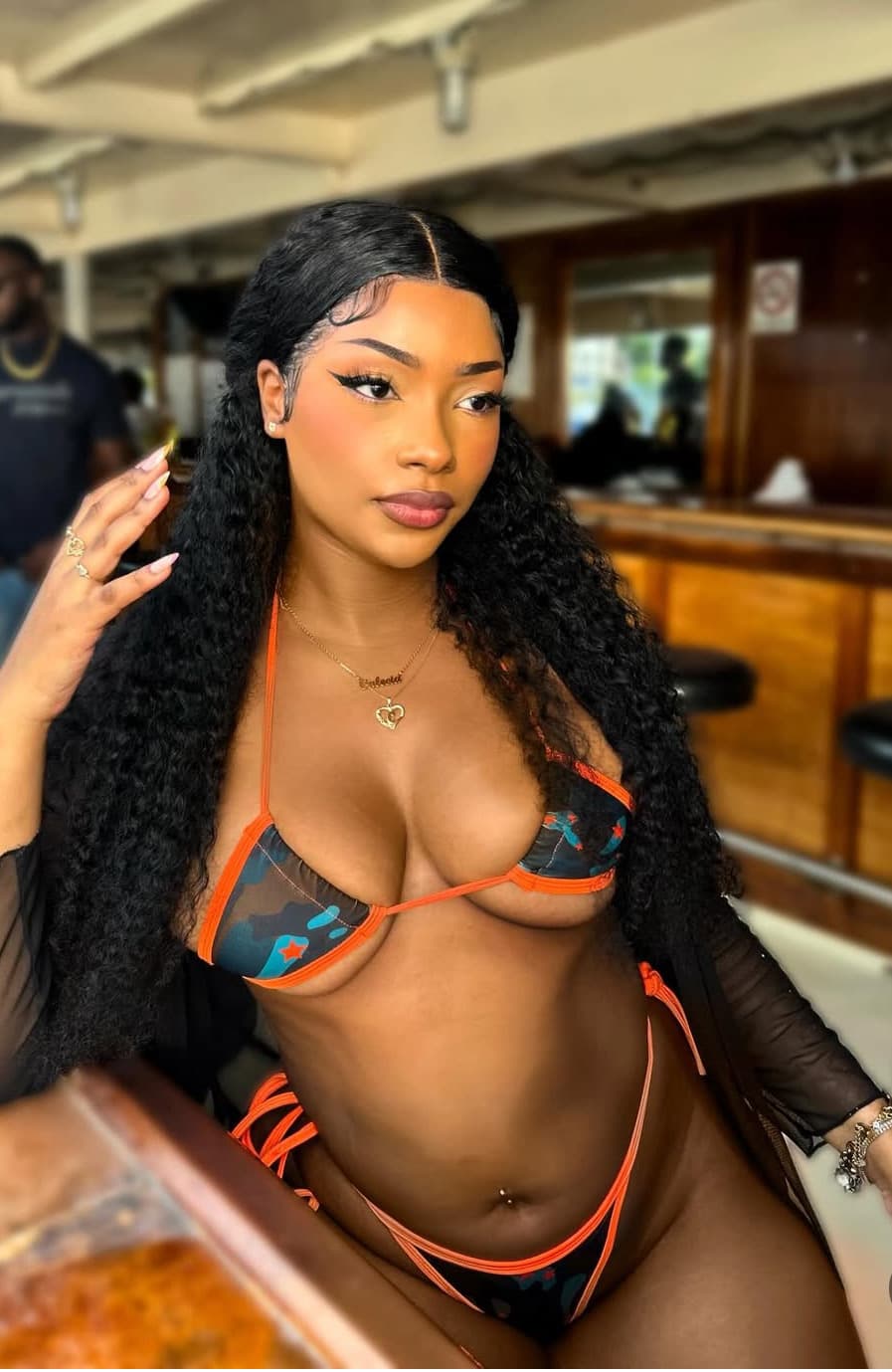 Orange Camo Kini